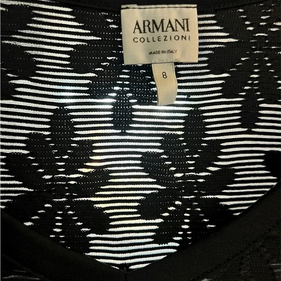 Vintage Armani Collezioni Italy Lace Top Women's Size 8 Romantic Edgy Party Glam - Picture 3 of 5